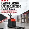 BT LWE180, LWE200, LPE200-6, LPE200-8 Pallet Truck Service Manual BT LWE180, LWE200, LPE200-6, LPE200-8 Pallet Truck Service Manual