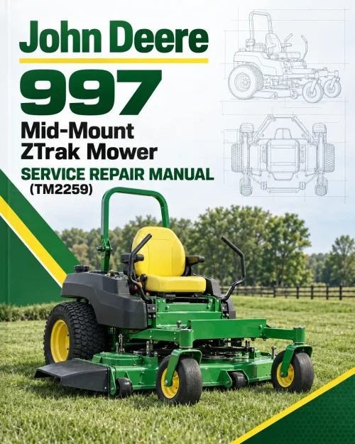 John Deere 997 Mid-Mount ZTrak Mower Service Repair Manual (TM2259) John Deere 997 Mid-Mount ZTrak Mower Service Repair Manual (TM2259)