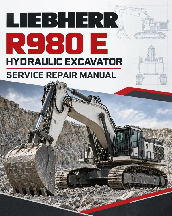 Liebherr R980 E Hydraulic Excavator Service Repair Manual