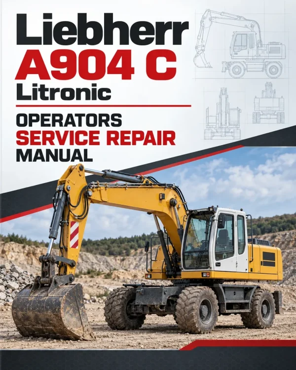Liebherr A904 C Litronic Excavator Operators Service Repair Manual