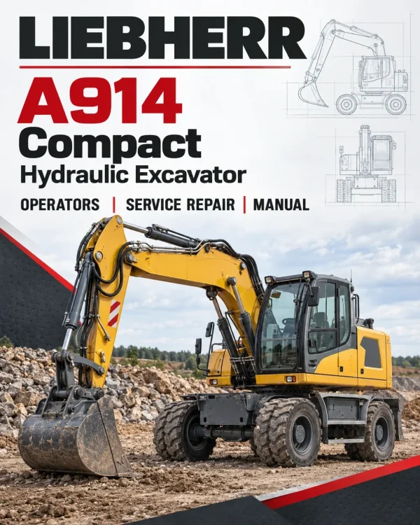Liebherr A914 Compact Hydraulic Excavator Operators Service Repair Manual Liebherr A914 Compact Hydraulic Excavator Operators Service Repair Manual