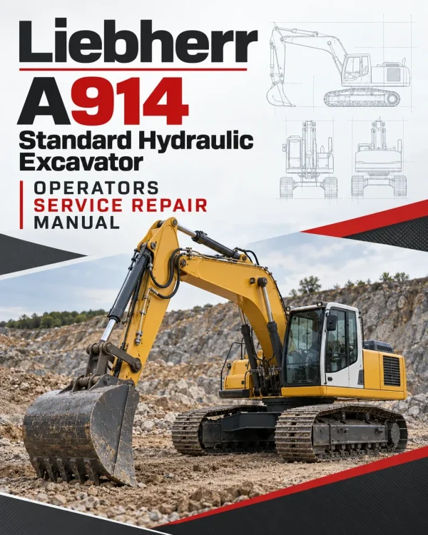Liebherr A914 Standard Hydraulic Excavator Operators Service Repair Manual Liebherr A914 Standard Hydraulic Excavator Operators Service Repair Manual