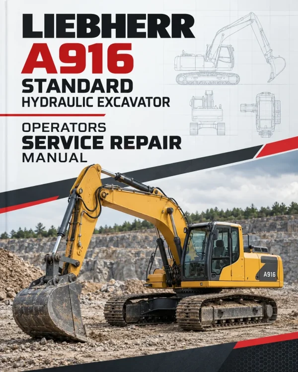 Liebherr A916 Standard Hydraulic Excavator Operators Service Repair Manual Liebherr A916 Standard Hydraulic Excavator Operators Service Repair Manual