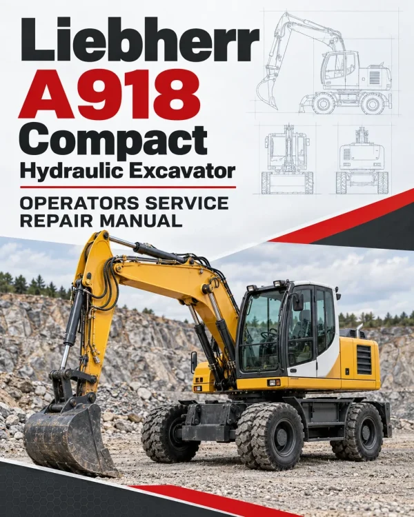 Liebherr A918 Compact Hydraulic Excavator Operators Service Repair Manual Liebherr A918 Compact Hydraulic Excavator Operators Service Repair Manual