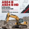Liebherr A924 B, A924 B HD Litronic Excavator Operators Service Repair Manual Liebherr A924 B, A924 B HD Litronic Excavator Operators Service Repair Manual