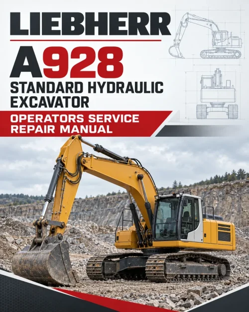 Liebherr A928 Standard Hydraulic Excavator Operators Service Repair Manual Liebherr A928 Standard Hydraulic Excavator Operators Service Repair Manual
