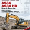 Liebherr A934, A934 HD Litronic Excavator Operators Service Repair Manual Liebherr A934, A934 HD Litronic Excavator Operators Service Repair Manual