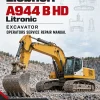Liebherr A944 B HD Litronic Excavator Operators Service Repair Manual