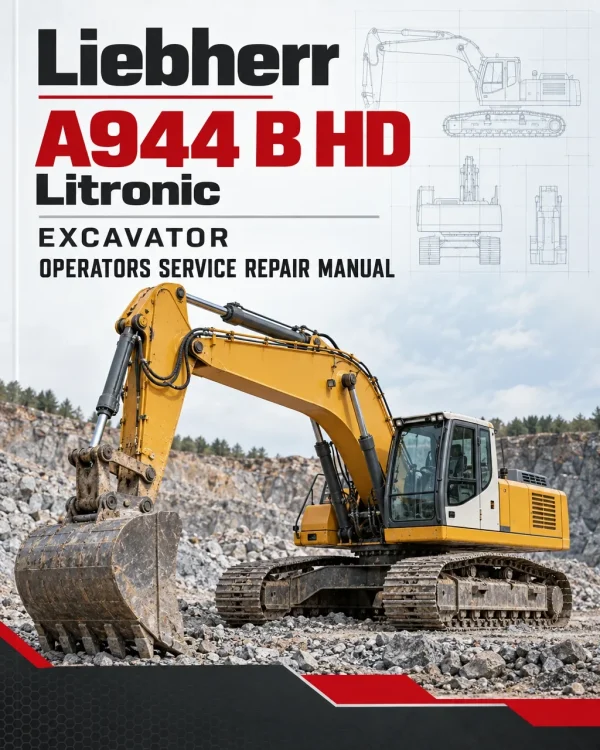 Liebherr A944 B HD Litronic Excavator Operators Service Repair Manual