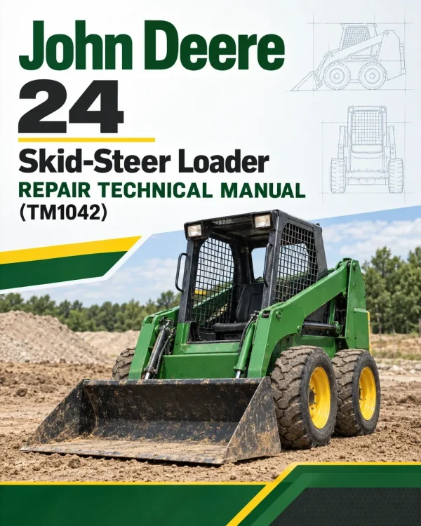 John Deere 24 Skid-Steer Loader Repair Technical Manual (TM1042) John Deere 24 Skid-Steer Loader Repair Technical Manual (TM1042)