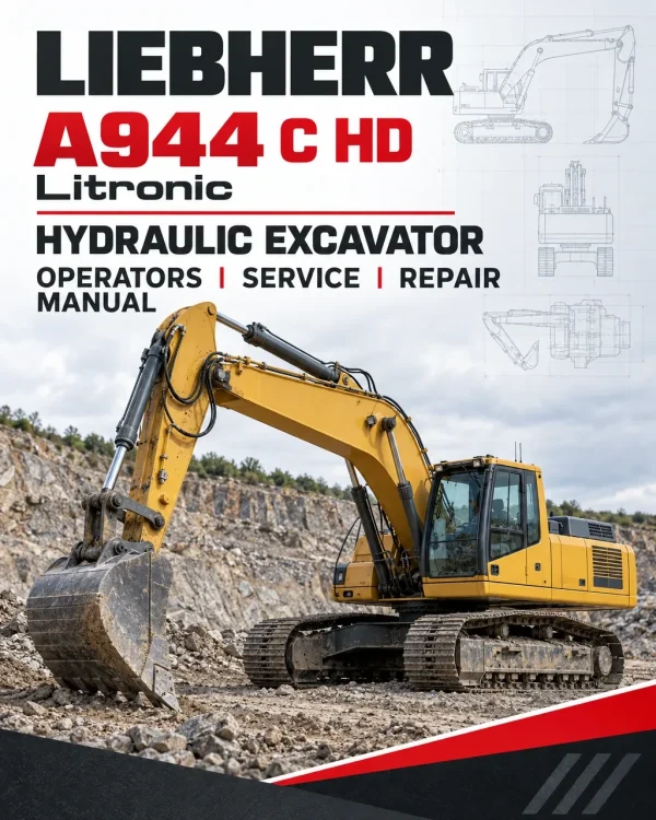 Liebherr A944 C HD Litronic Hydraulic Excavator Operators Service Repair Manual Liebherr A944 C HD Litronic Hydraulic Excavator Operators Service Repair Manual