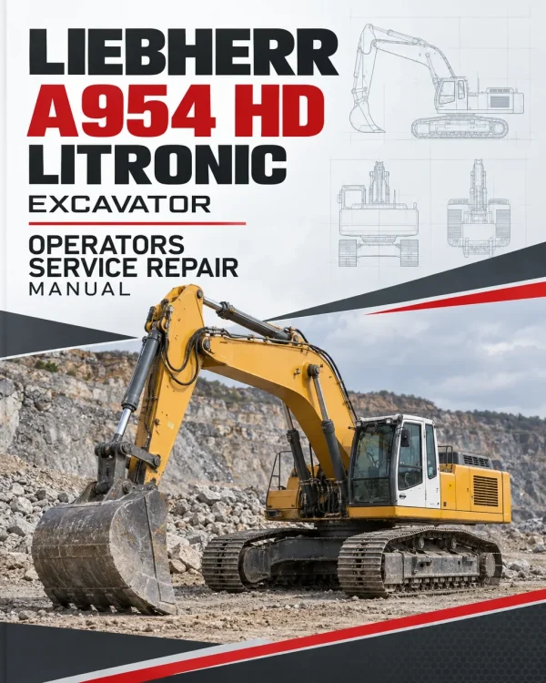 Liebherr A954 HD Litronic Excavator Operators Service Repair Manual