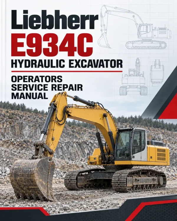 Liebherr E934C Hydraulic Excavator Operators Service Repair Manual Liebherr E934C Hydraulic Excavator Operators Service Repair Manual