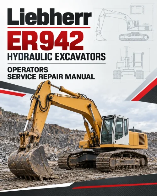 Liebherr ER942 Hydraulic Excavators Operators Service Repair Manual Liebherr ER942 Hydraulic Excavators Operators Service Repair Manual