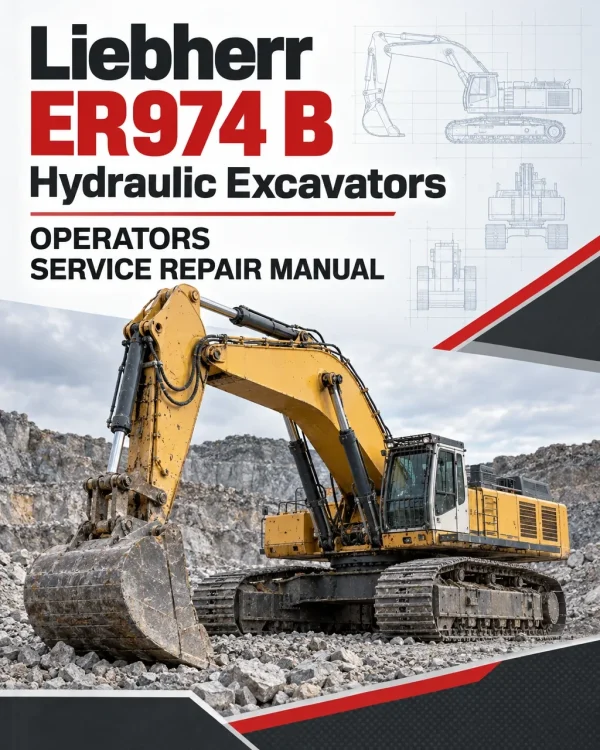 Liebherr ER974 B Hydraulic Excavators Operators Service Repair Manual Liebherr ER974 B Hydraulic Excavators Operators Service Repair Manual
