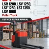 BT LSR 1200, LSV 1250, LSF 1250, LST 1350, LSV 1600 Pallet Truck Manual BT LSR 1200, LSV 1250, LSF 1250, LST 1350, LSV 1600 Pallet Truck Manual
