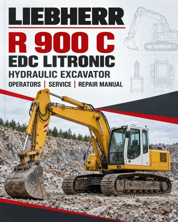 Liebherr R 900 C EDC Litronic Hydraulic Excavator Operators Service Repair Manual Liebherr R 900 C EDC Litronic Hydraulic Excavator Operators Service Repair Manual