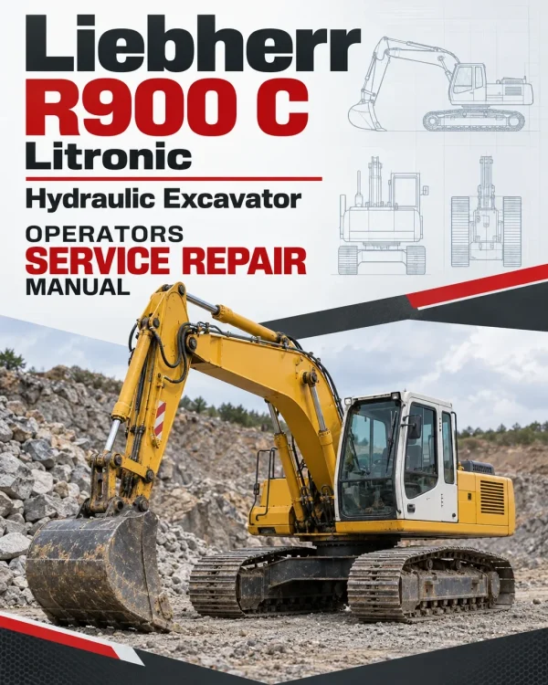Liebherr R900 C Litronic Hydraulic Excavator Operators Service Repair Manual