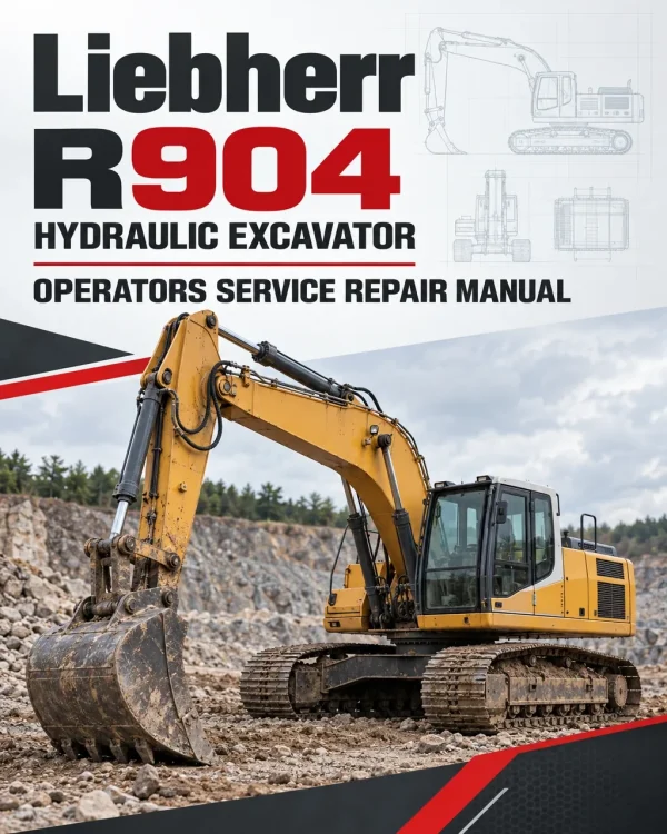 Liebherr R904 Hydraulic Excavator Operators Service Repair Manual Liebherr R904 Hydraulic Excavator Operators Service Repair Manual