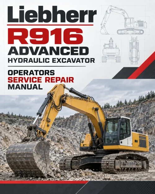 Liebherr R916 Advanced Hydraulic Excavator Operators Service Repair Manual Liebherr R916 Advanced Hydraulic Excavator Operators Service Repair Manual