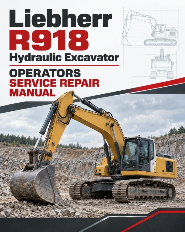Liebherr R918 Hydraulic Excavator Operators Service Repair Manual Liebherr R918 Hydraulic Excavator Operators Service Repair Manual
