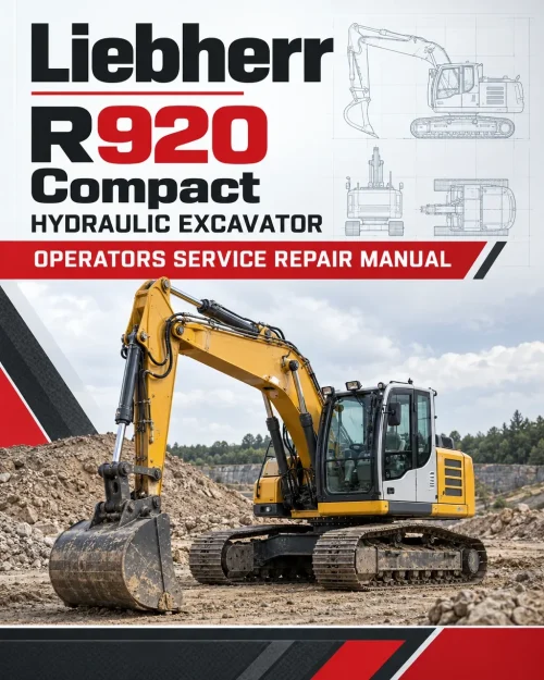 Liebherr R920 Compact Hydraulic Excavator Operators Service Repair Manual Liebherr R920 Compact Hydraulic Excavator Operators Service Repair Manual