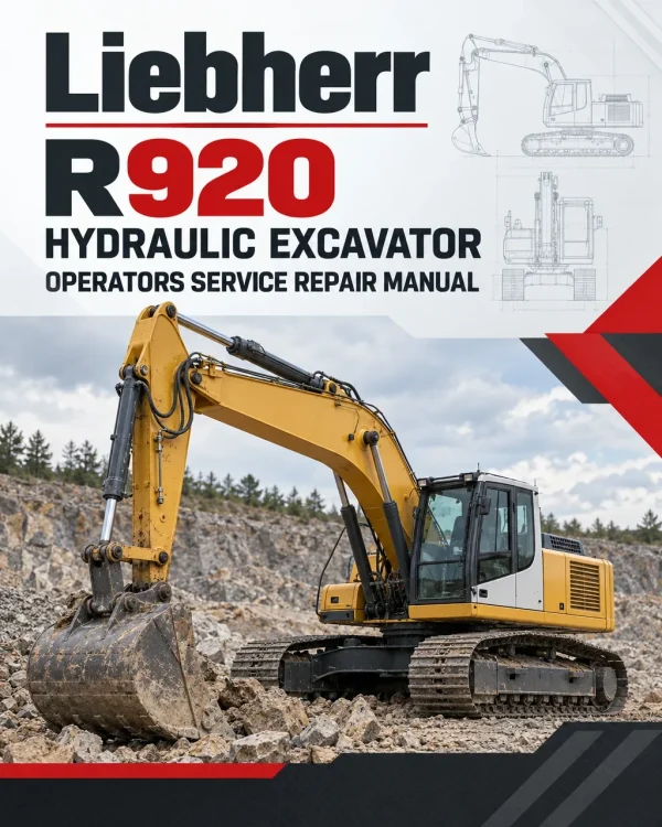 Liebherr R920 Hydraulic Excavator Operators Service Repair Manual Liebherr R920 Hydraulic Excavator Operators Service Repair Manual