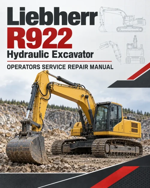 Liebherr R922 Hydraulic Excavator Operators Service Repair Manual Liebherr R922 Hydraulic Excavator Operators Service Repair Manual
