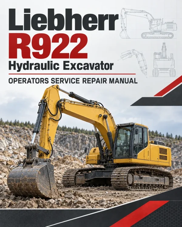 Liebherr R922 Hydraulic Excavator Operators Service Repair Manual Liebherr R922 Hydraulic Excavator Operators Service Repair Manual