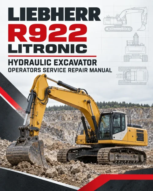 Liebherr R922 Litronic Hydraulic Excavator Operators Service Repair Manual Liebherr R922 Litronic Hydraulic Excavator Operators Service Repair Manual