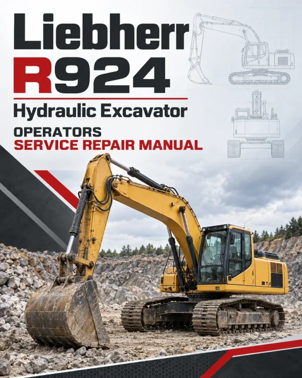 Liebherr R924 Hydraulic Excavator Operators Service Repair Manual Liebherr R924 Hydraulic Excavator Operators Service Repair Manual
