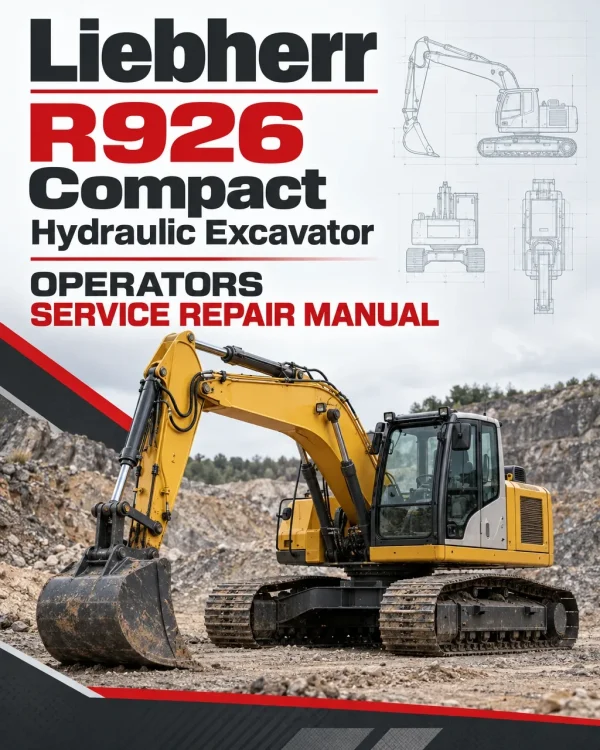 Liebherr R926 Compact Hydraulic Excavator Operators Service Repair Manual Liebherr R926 Compact Hydraulic Excavator Operators Service Repair Manual
