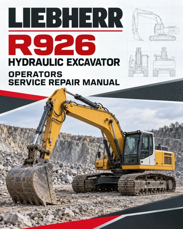 Liebherr R926 Hydraulic Excavator Operators Service Repair Manual Liebherr R926 Hydraulic Excavator Operators Service Repair Manual