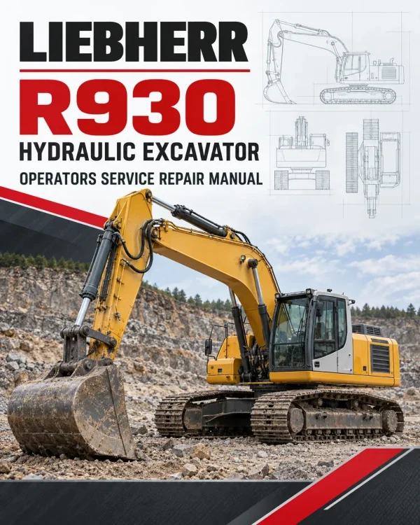 Liebherr R930 Hydraulic Excavator Operators Service Repair Manual Liebherr R930 Hydraulic Excavator Operators Service Repair Manual