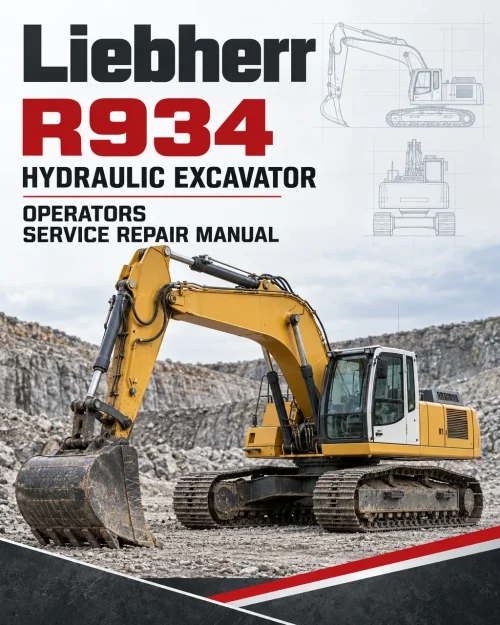 Liebherr R934 Hydraulic Excavator Operators Service Repair Manual Liebherr R934 Hydraulic Excavator Operators Service Repair Manual