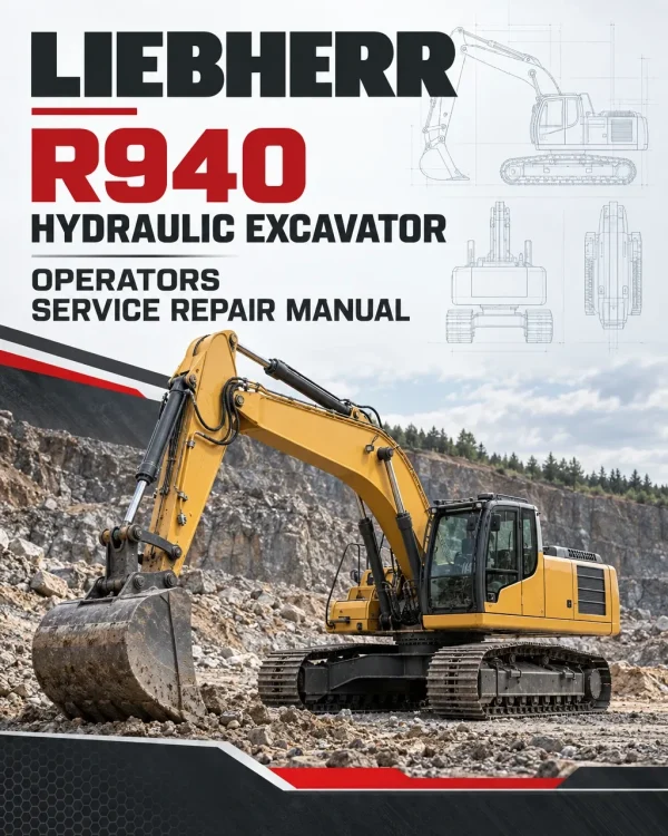 Liebherr R940 Hydraulic Excavator Operators Service Repair Manual