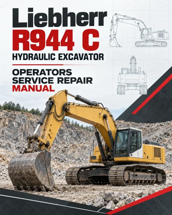 Liebherr R944 C Hydraulic Excavator Operators Service Repair Manual Liebherr R944 C Hydraulic Excavator Operators Service Repair Manual