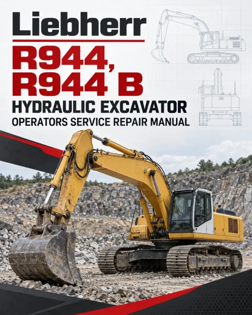 Liebherr R944, R944 B Hydraulic Excavator Operators Service Repair Manual Liebherr R944, R944 B Hydraulic Excavator Operators Service Repair Manual