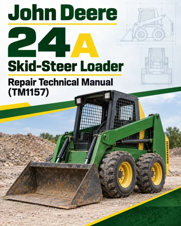 John Deere 24A Skid-Steer Loader Repair Technical Manual (TM1157) John Deere 24A Skid-Steer Loader Repair Technical Manual (TM1157)