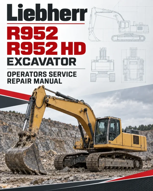 Liebherr R952, R952 HD Excavator Operators Service Repair Manual Liebherr R952, R952 HD Excavator Operators Service Repair Manual