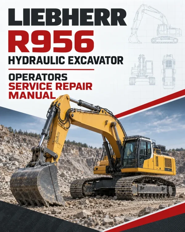 Liebherr R956 Hydraulic Excavator Operators Service Repair Manual Liebherr R956 Hydraulic Excavator Operators Service Repair Manual