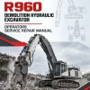 Liebherr R960 Demolition Hydraulic Excavator Operators Service Repair Manual Liebherr R960 Demolition Hydraulic Excavator Operators Service Repair Manual