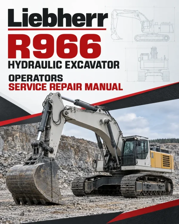 Liebherr R966 Hydraulic Excavator Operators Service Repair Manual Liebherr R966 Hydraulic Excavator Operators Service Repair Manual