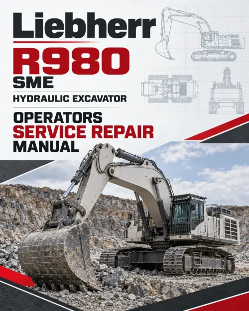 Liebherr R980 SME Hydraulic Excavator Operators Service Repair Manual Liebherr R980 SME Hydraulic Excavator Operators Service Repair Manual