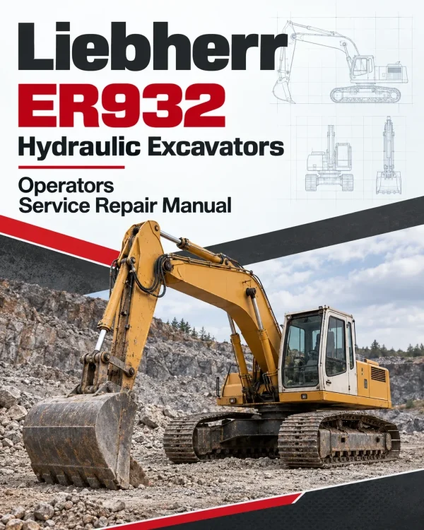 Liebherr ER932 Hydraulic Excavators Operators Service Repair Manual Liebherr ER932 Hydraulic Excavators Operators Service Repair Manual