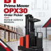 BT Prime Mover OPX30 Order Picker Repair Service Manual BT Prime Mover OPX30 Order Picker Repair Service Manual
