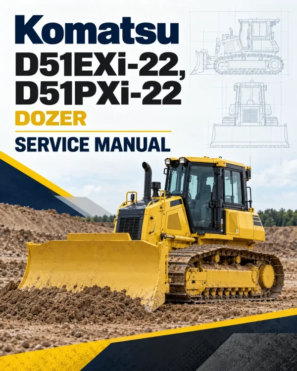 Komatsu D51EXi-22, D51PXi-22 Dozer Service Manual Komatsu D51EXi-22, D51PXi-22 Dozer Service Manual