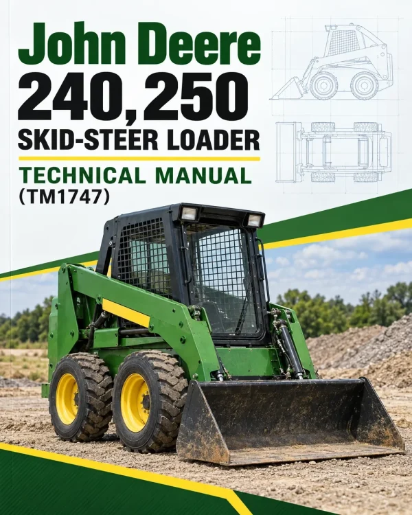 John Deere 240, 250 Skid-Steer Loader Technical Manual (TM1747) John Deere 240, 250 Skid-Steer Loader Technical Manual (TM1747)