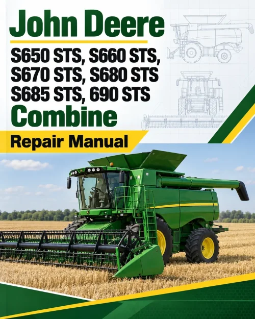 John Deere S650 STS, S660 STS, S670 STS, S680 STS S685 STS, 690 STS Combine Repair Manual John Deere S650 STS, S660 STS, S670 STS, S680 STS S685 STS, 690 STS Combine Repair Manual