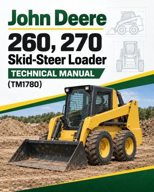 John Deere 260, 270 Skid-Steer Loader Technical Manual (TM1780) John Deere 260, 270 Skid-Steer Loader Technical Manual (TM1780)